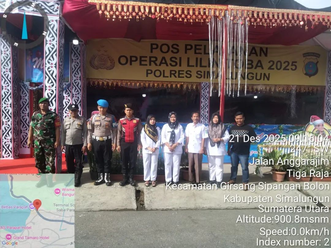 Babinsa Dan Petugas Gabungan Hadir, Pengamanan Pantai Bebas Parapat Berjalan Humanis