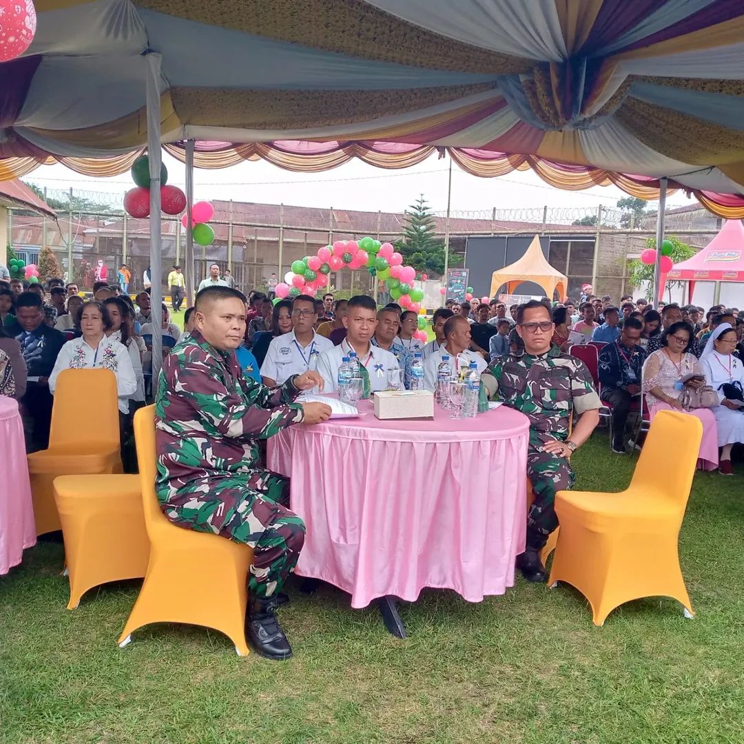 Dandim 0207/Simalungun Hadiri Perayaan Natal Dan Tahun Baru Bersama Warga Lapas Siantar