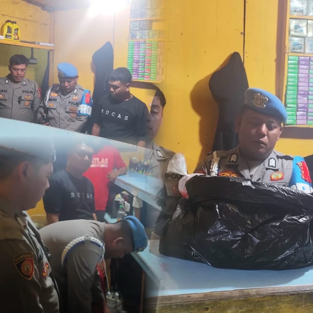 Polsek Sukaluyu Polres Cianjur Gelar KRYD, Razia Miras dan Knalpot Brong di Libur Nataru