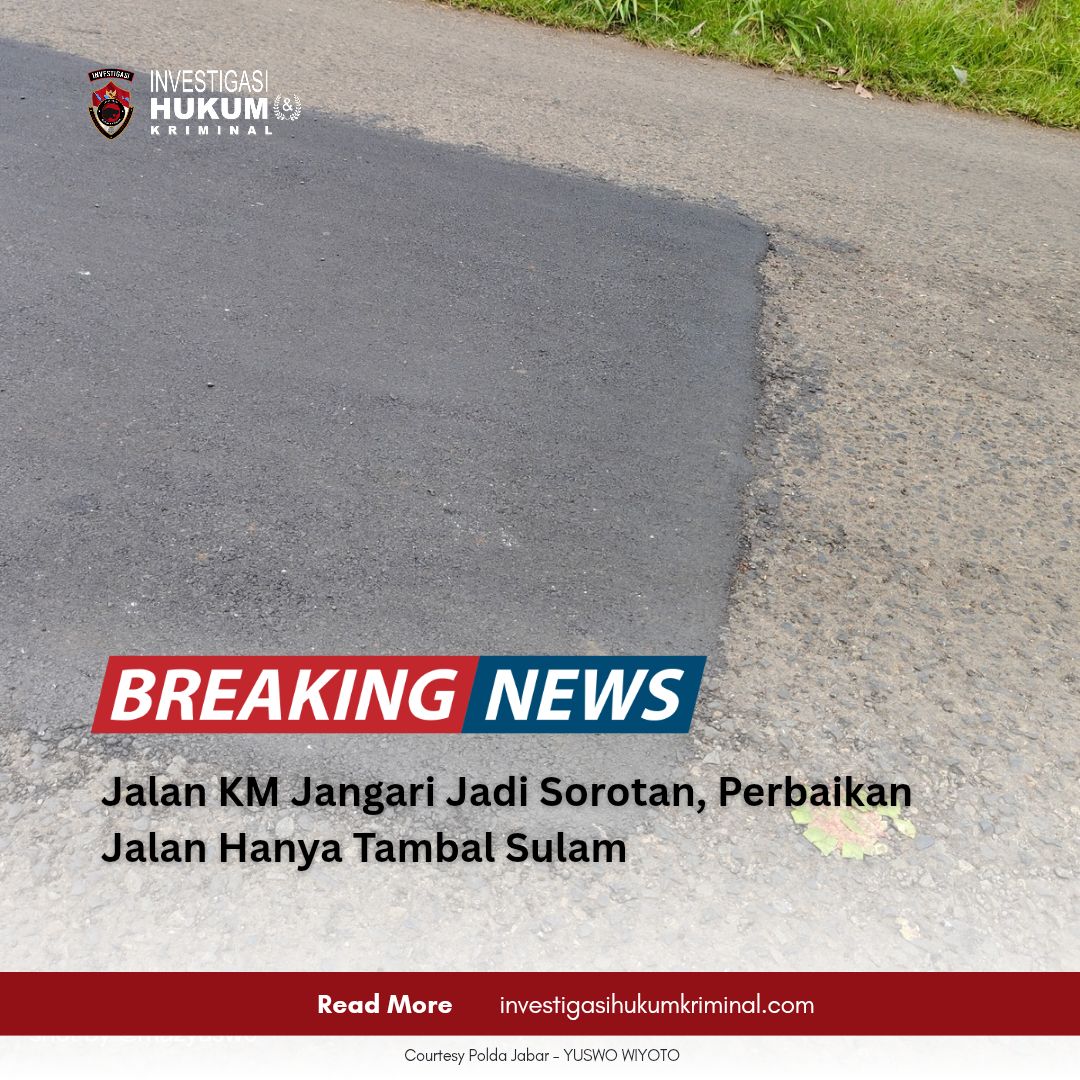 Tambal Sulam di Jalan Raya KM Jangari Dinilai Membahayakan Pengguna Jalan