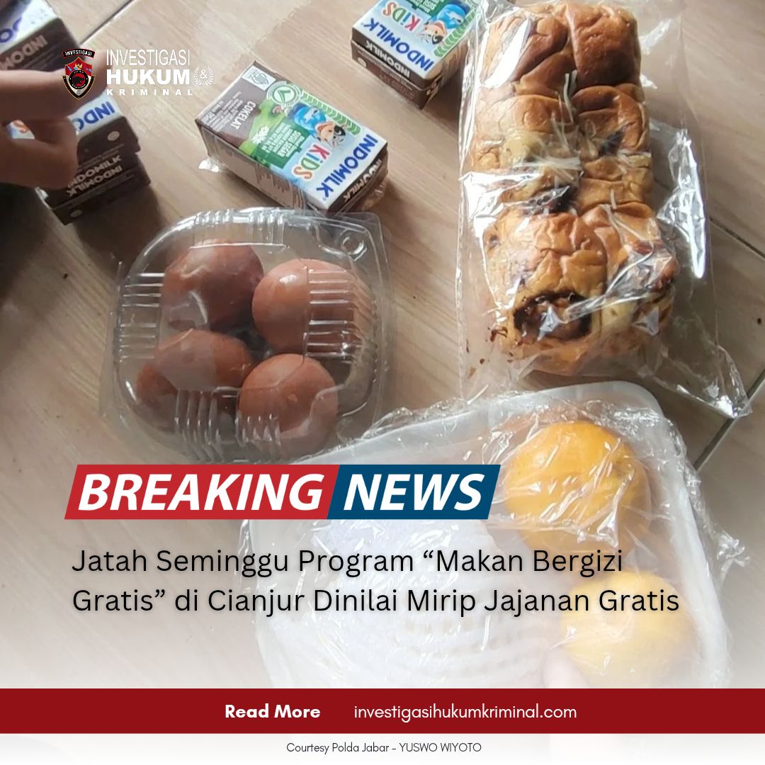 Program “Makan Bergizi Gratis” di Cianjur Dinilai Mirip Jajanan Gratis