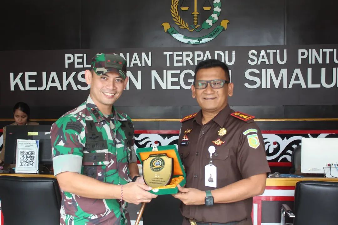 Pererat Sinergi TNI–Kejaksaan, Dandim 0207/Simalungun Kunjungi Kejari Simalungun