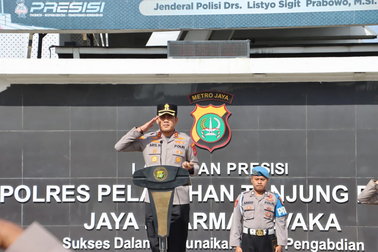 Polres Pelabuhan Tanjung Priok Gelar Apel Gabungan Potensi Masyarakat, Perkuat Sinergi Jaga Kamtibmas