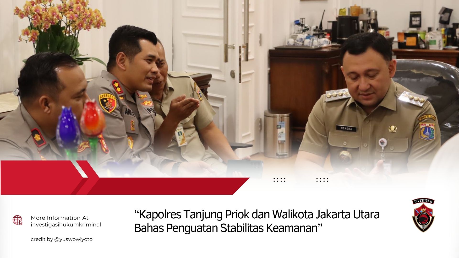 Kapolres Tanjung Priok dan Walikota Jakarta Utara Bahas Penguatan Stabilitas Keamanan