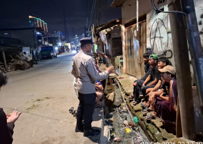 Polres Priok Intensifkan Patroli KRYD, Sambang Satkamling & Ajak Pemuda Jaga Kondusivitas Ramadhan