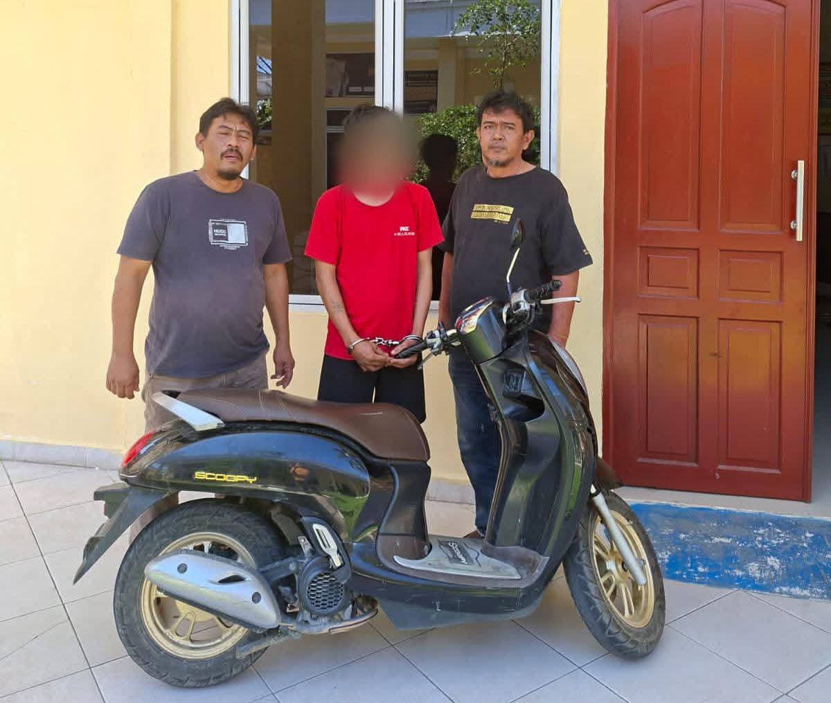 Unit Jatanras Sat Reskrim Polres Simalungun Berhasil Bekuk Pencuri Motor Ternyata Teman Korban Sendiri