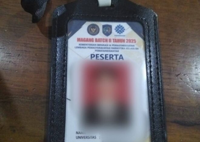 Anak Magang Menyelundupkan 15,76 Gram Sabu Ke Lapas