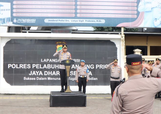 Kapolres Pelabuhan Tanjung Priok Pimpin Apel Siaga Kamtibmas Tegaskan Komitmen Jaga Keamanan Ramadhan Dan Idul Fitri