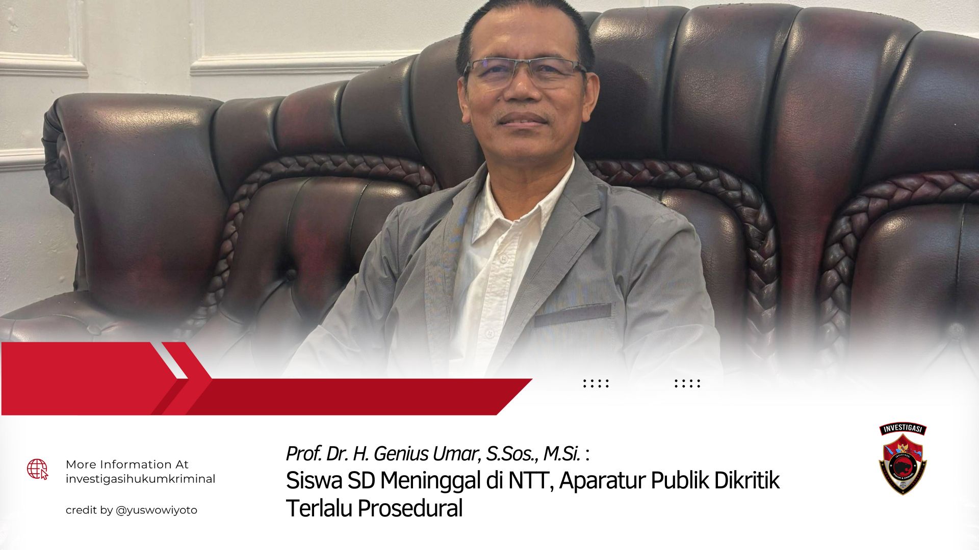 Siswa SD Meninggal di NTT, Aparatur Publik Dikritik Terlalu Prosedural