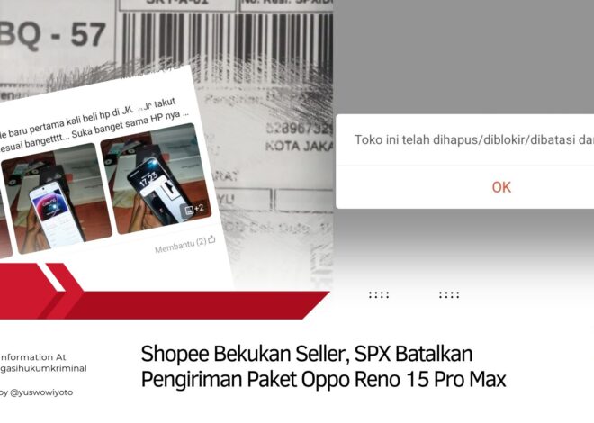 Oppo Reno 15 Pro Max Rp199 Ribu, Murahnya Keterlaluan! Seller Dibanned, Paket Ditahan SPX